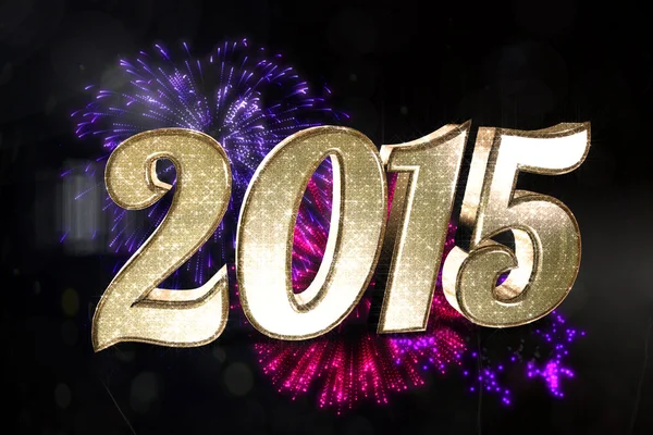 Composietbeeld sparkly 2015 — Stockfoto