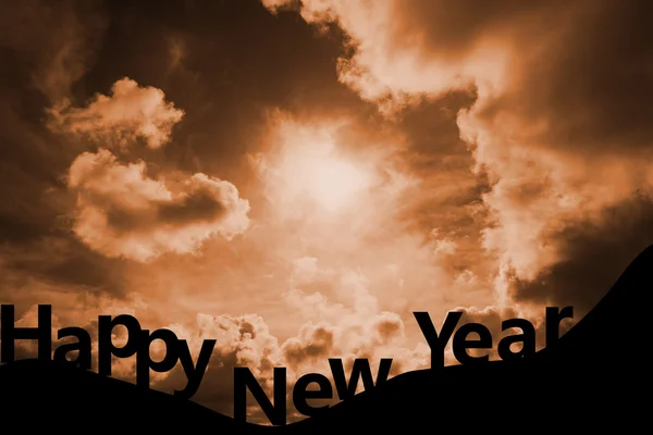 Immagine composita di felice anno nuovo — Foto Stock