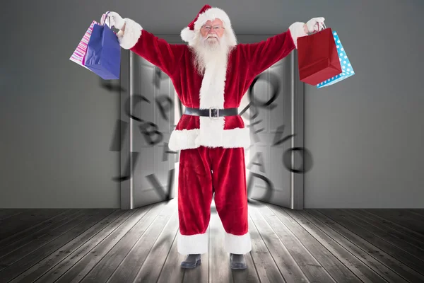 Santa asking for quiet — Stock Photo, Image