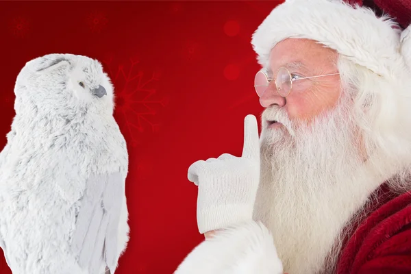Babbo Natale chiede tranquillità — Foto Stock