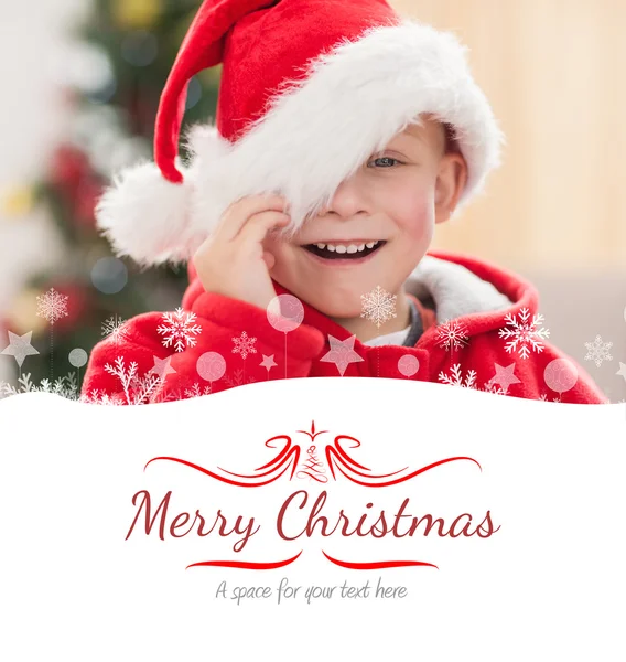 Festive little boy smiling — Stock Photo, Image