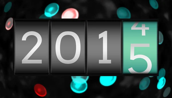 Sammansatt bild av 2014 förändras till 2015 — Stockfoto