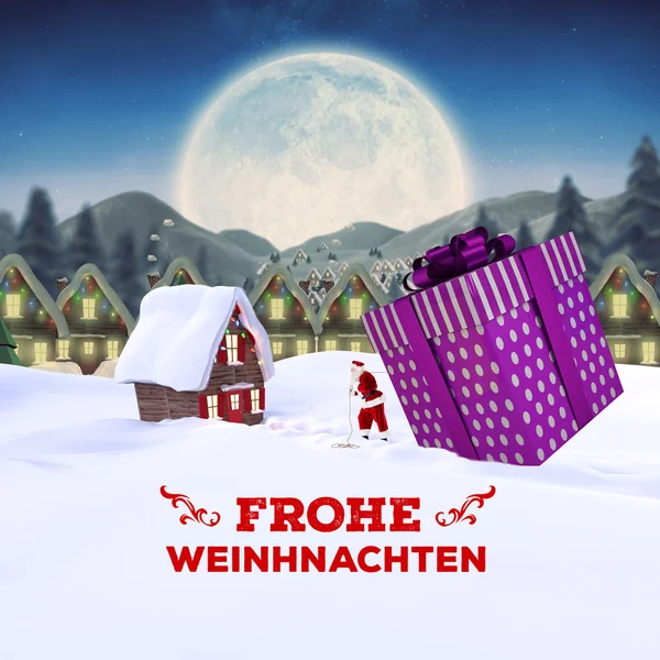 Frohe weinhnachten の合成画像 — ストック写真