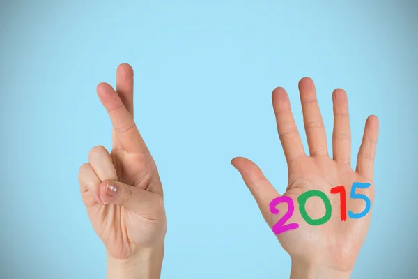 Composite image of hands — Stock Photo, Image