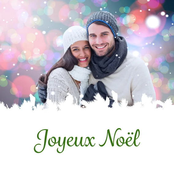 Jeune couple d'hiver — Photo