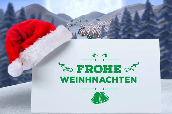 Imagem composta de frohe weinhnachten — Fotografia de Stock