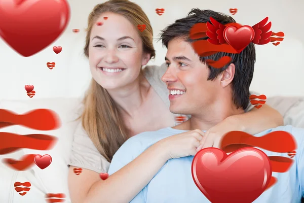 Close up of a young couple posing — Stock Photo, Image