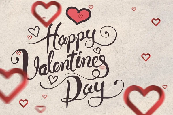 Composite image of valentines message — Stock Photo, Image