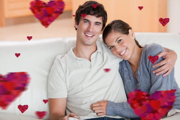 Pareja feliz disfrutando de su tiempo juntos — Foto de Stock