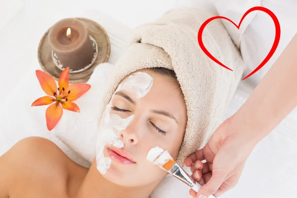 Attractive woman receiving treatment at spa — Stock Photo, Image