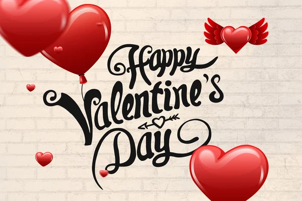 Composite image of valentines message — Stock Photo, Image