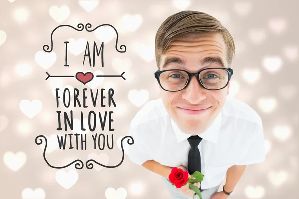 Romántico hipster geek — Foto de Stock