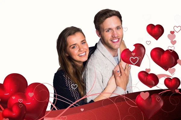 Portrait of happy young couple — Stock Photo, Image