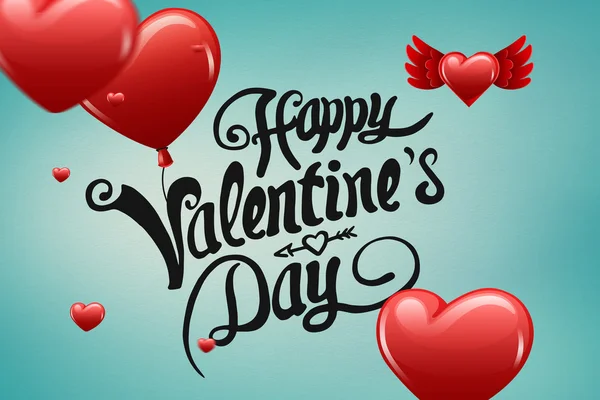 Composite image of valentines message — Stock Photo, Image