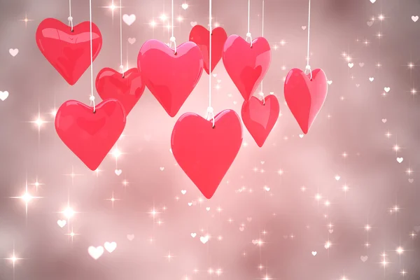 Složený obraz srdce lásky — Stock fotografie