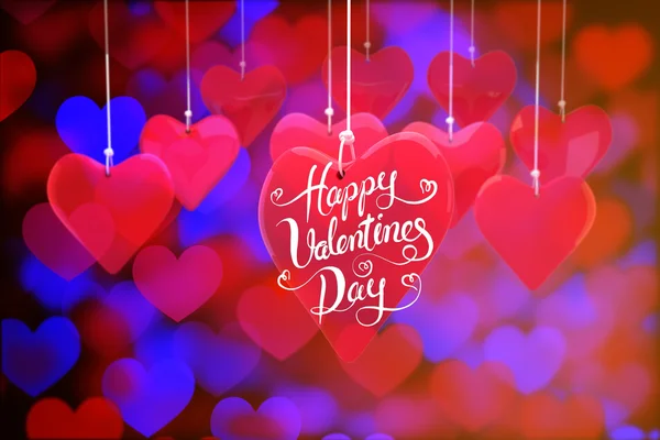 Composite image of happy valentines day — Stock Photo, Image