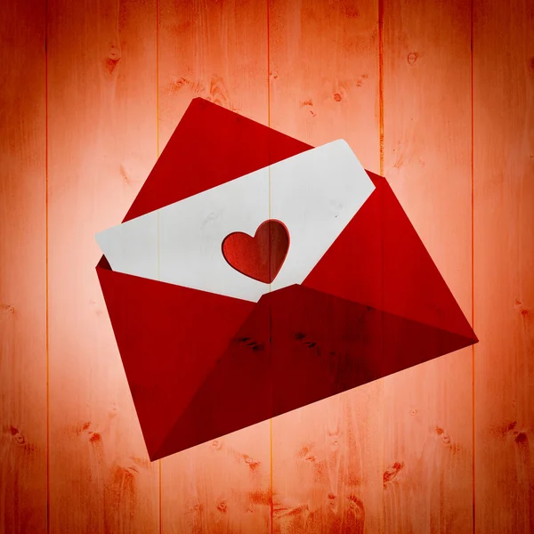 A szerelmes levelet kompozit kép — Stock Fotó