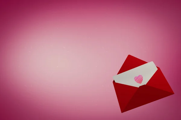 Composite image of love letter — Stock Photo, Image