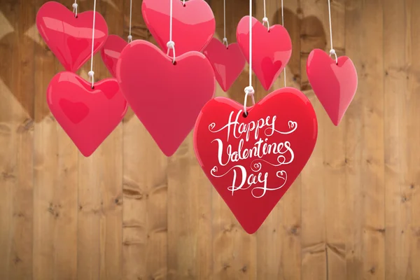 Composite image of happy valentines day — Stock Photo, Image