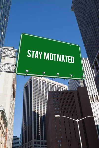Fique motivado contra Nova Iorque — Fotografia de Stock