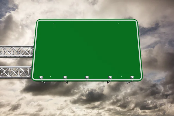 Composite image of green billboard sign — Stock Photo, Image