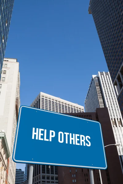 Anderen gegen New York helfen — Stockfoto