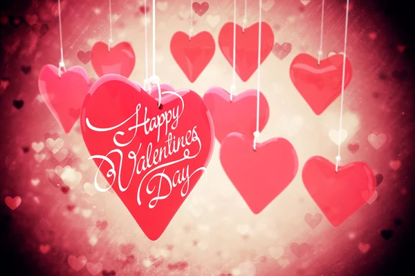 Composite image of happy valentines day — Stock Photo, Image