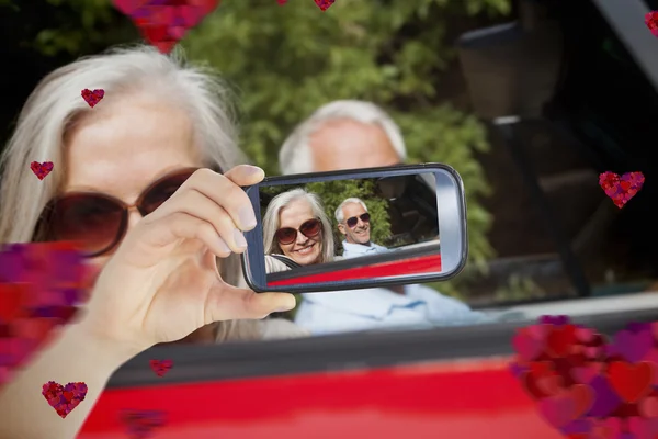 Imagen compuesta de pareja de San Valentín — Foto de Stock