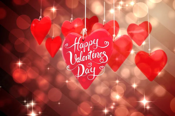 Composite image of happy valentines day — Stock Photo, Image