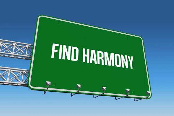 Znajdź harmonię przeciw błękitne niebo — Zdjęcie stockowe