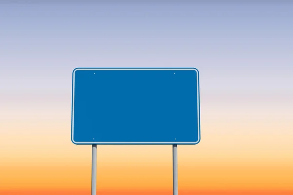 A kék billboard kompozit kép — Stock Fotó