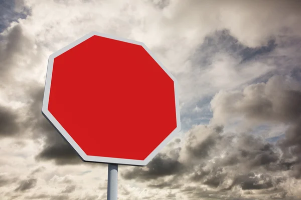 Composite image of hexagon sign — Stock Photo, Image
