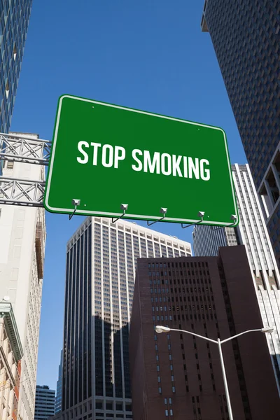 Stop smoking against new york — Stock Photo, Image