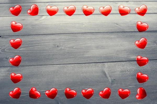 Złożony obraz serca ramki — Zdjęcie stockowe