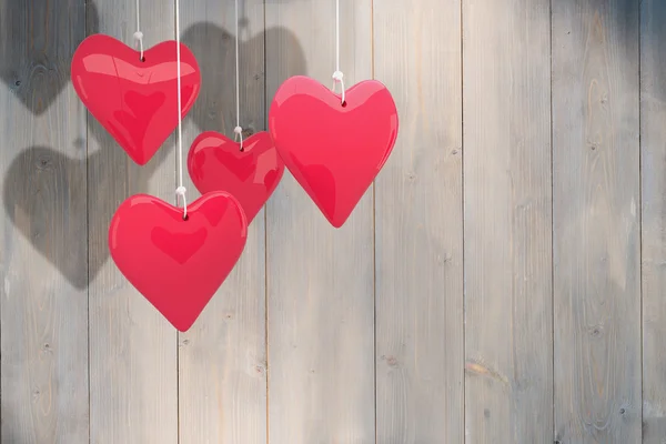 Composite image of love hearts — Stock Photo, Image