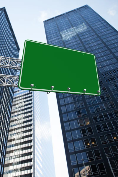 Πράσινο billboard σημάδι — Φωτογραφία Αρχείου