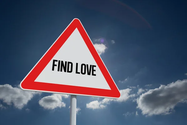 Find love against sky — Stock Photo, Image