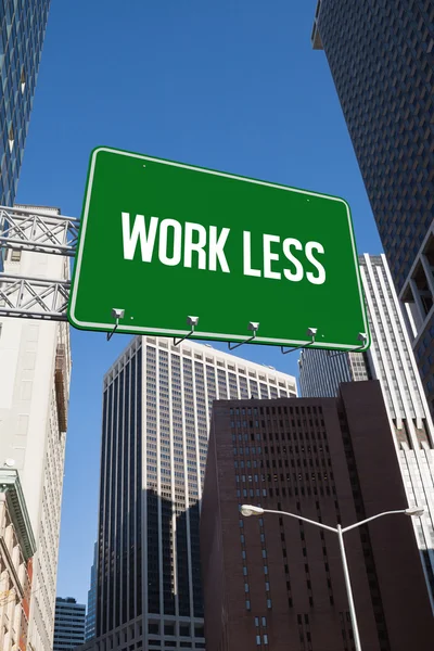 Work less against new york — Stock Photo, Image