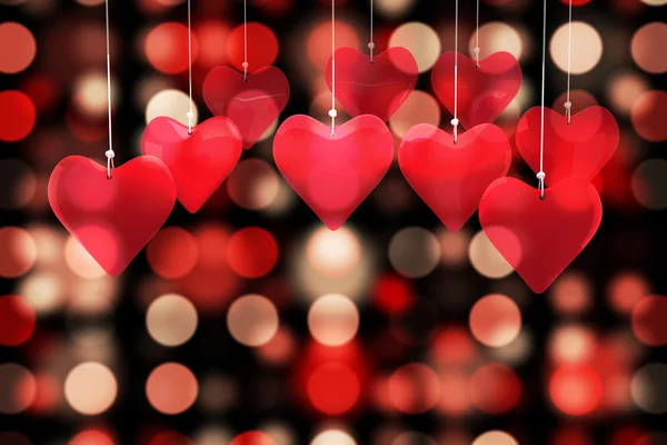 Aşk kalplerin birçok parçalardan oluşan imge — Stok fotoğraf