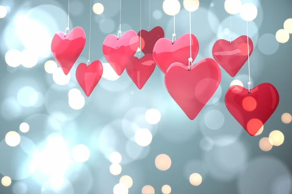 Composite image of love hearts — Stock Photo, Image