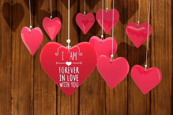 Composite image of valentines message — Stock Photo, Image