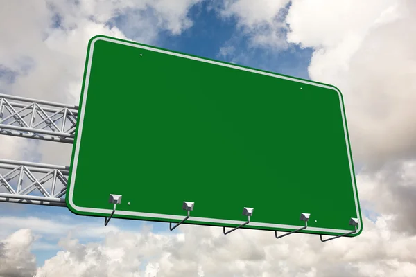 Composite image of green billboard sign — Stock Photo, Image