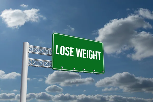 Lose weight against sky and clouds — Stock Photo, Image