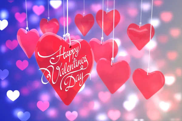 Composite image of happy valentines day — Stock Photo, Image