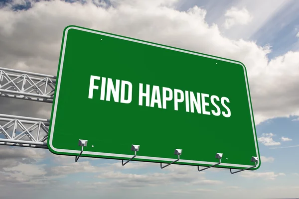 Find happiness against sky — Stock Photo, Image