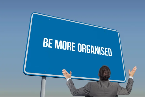 Słowem bardziej zorganizowane i biznesmen — Zdjęcie stockowe