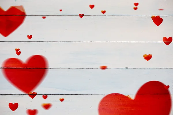 Samengestelde afbeelding van liefde hart patroon — Stockfoto