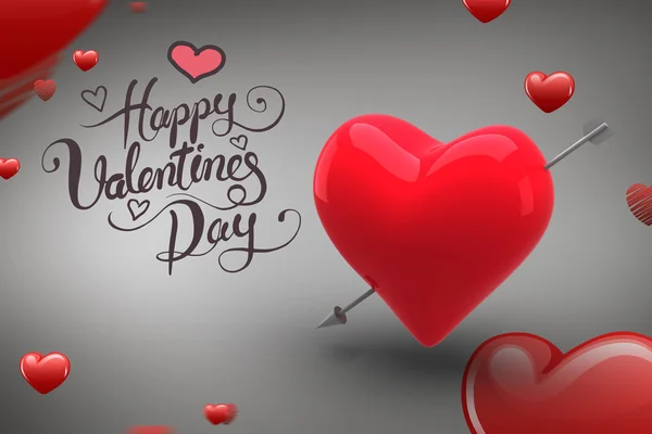 Composite image of happy valentines day — Stock Photo, Image