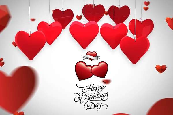 Composite image of valentines day greeting — Stock Photo, Image