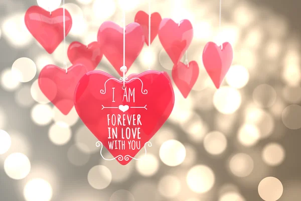 Composite image of valentines message — Stock Photo, Image